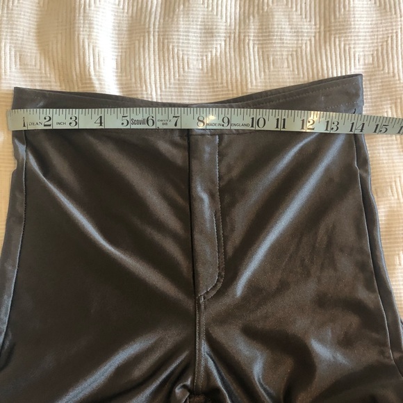 Atmosphere Grey Metallic Liquid High Waisted Skinny Pants - Picture 5 of 10